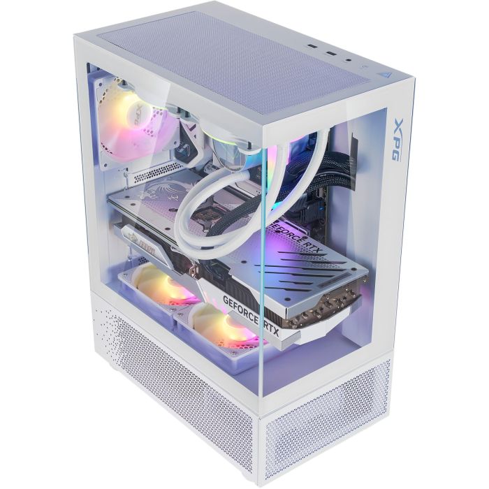 XPG Invader X Mini Caja PC Midi Tower Blanca ATX con 5 Ventiladores ARGB 12