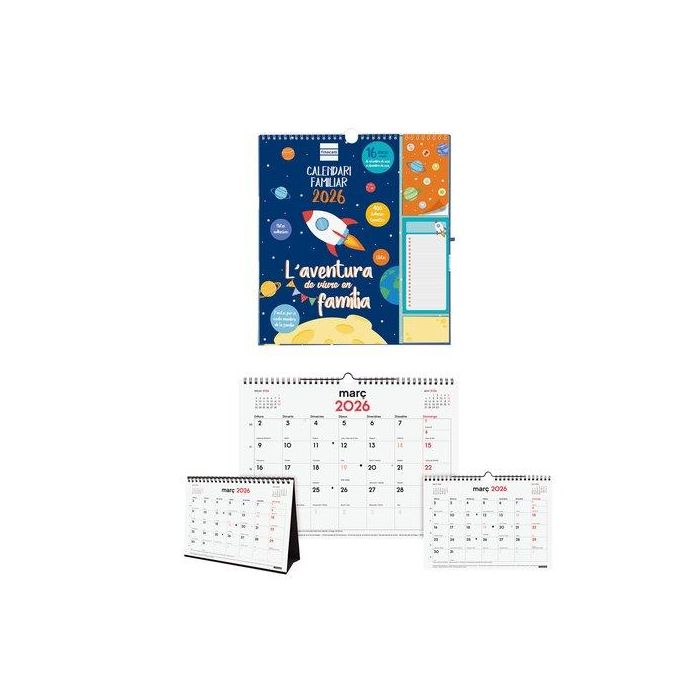 Calendari (2025-26) Finocam Catalan 16 Meses Assortiment Pack De 8