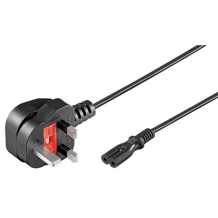 MicroConnect Cable de Alimentación UK Tipo G - C7, 1.8m para Radio, TV y dispositivos de entretenimiento en el hogar