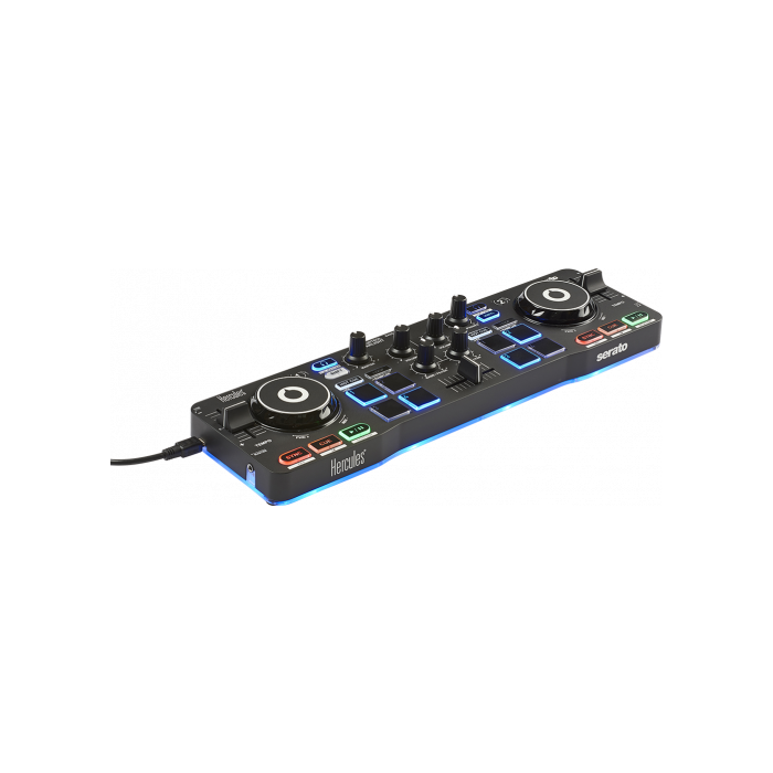 Hercules Starlight Mesa de mezclas 2 canales Negro, compatible con CDJ para scratch, USB, ref. 4780884