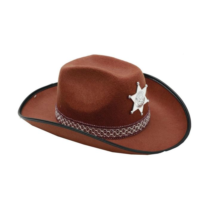 Sombrero de vaquero marrón 58 cm