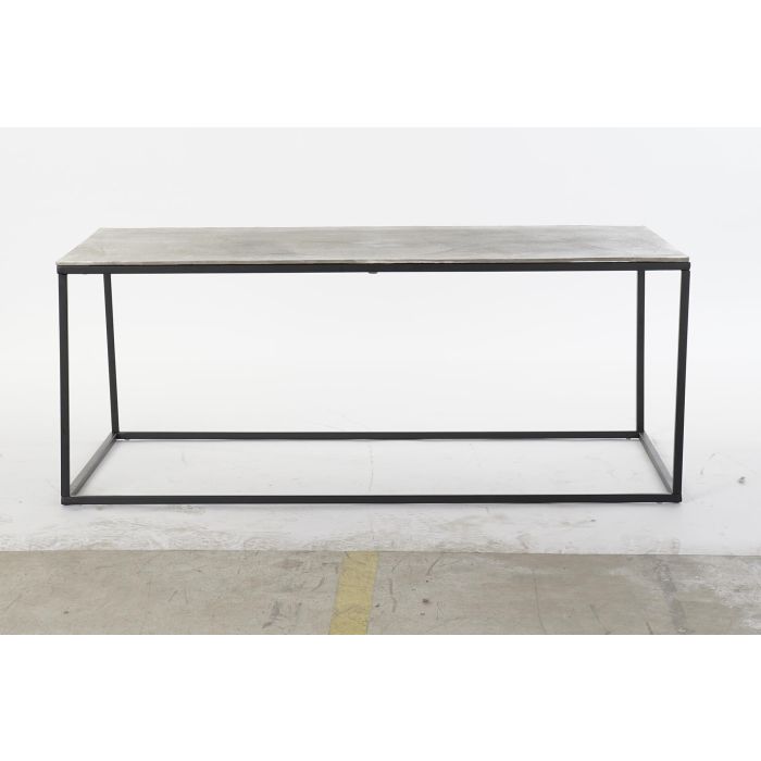 DKD Home Decor Mesa Centro Moderno Gris Negro Metal Aluminio 111.7 x 61 x 43 cm 5
