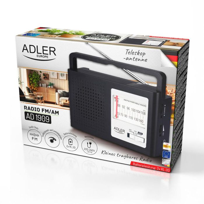 Radio Adler AD 1909 Negro Bronce 4 Radio Adler AD 1909 Negro Bronce 4