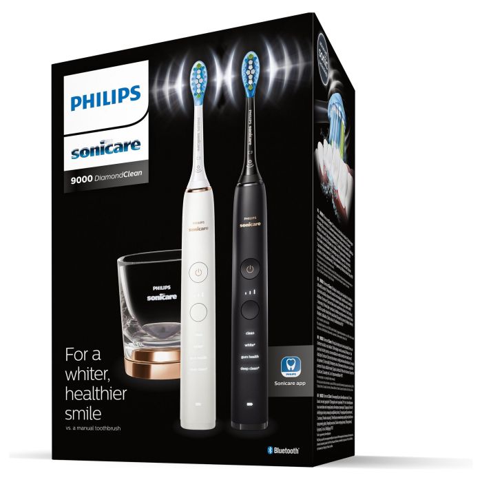 Philips HX9914/57 Sonicare DiamondClean 9000 Cepillo dental sónico recargable, Negro y Blanco, 5 modos, 2 cabezales 3 Philips HX9914/57 Sonicare DiamondClean 9000 Cepillo dental sónico recargable, Negro y Blanco, 5 modos, 2 cabezales 3