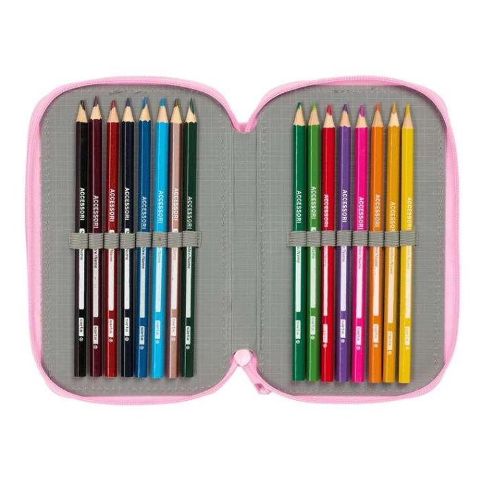 Estuche Escolar con Accesorios Glow Lab Swing Multicolor 12,5 x 19,5 x 5,5 cm 37 Piezas 3