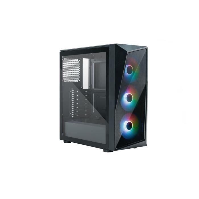 Cooler Master CMP 520 CP520-KGNN-S00 Midi Tower Negro con 3 Ventiladores 120mm, Vidrio Templado, Compatible con ATX