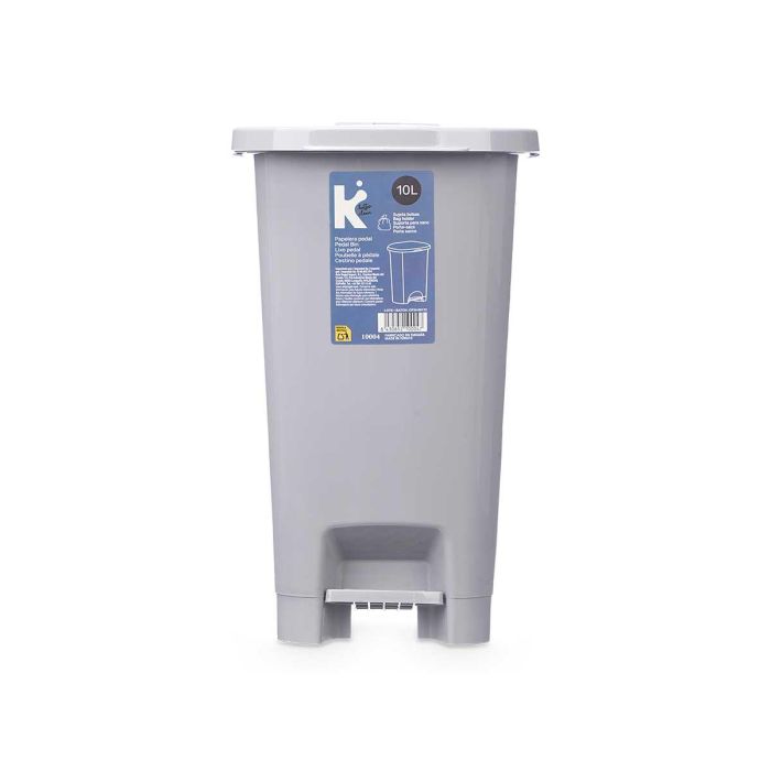 Papelera 10L Pedal Gris Arte Regal 21X35CM (8 Unidades) 2 Papelera 10L Pedal Gris Arte Regal 21X35CM (8 Unidades) 2