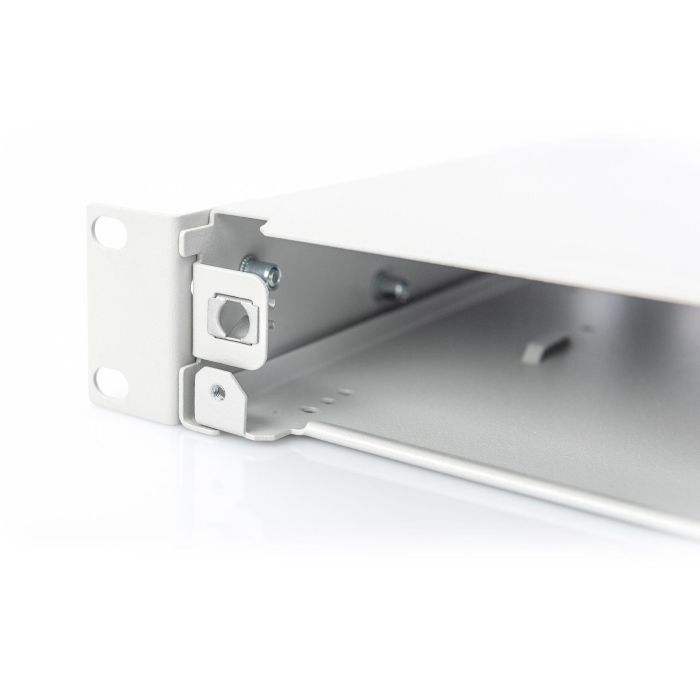 Digitus LWL Spleißbox 1HE Caja de empalmes de fibra óptica, extensible, cierre rápido, Interior, Acero 7