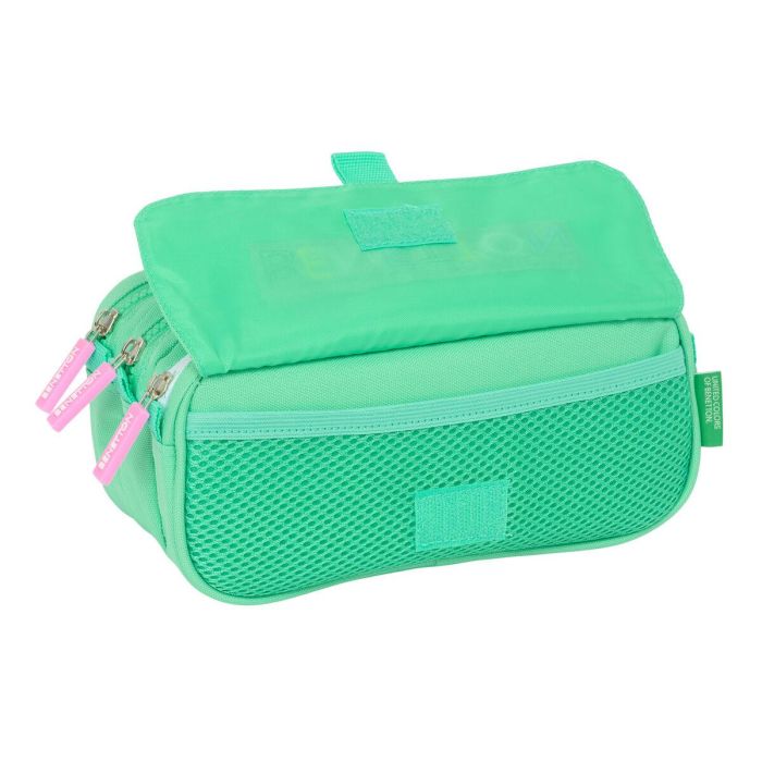 Portatodo Triple Benetton Mint Verde 21,5 x 10 x 8 cm 2