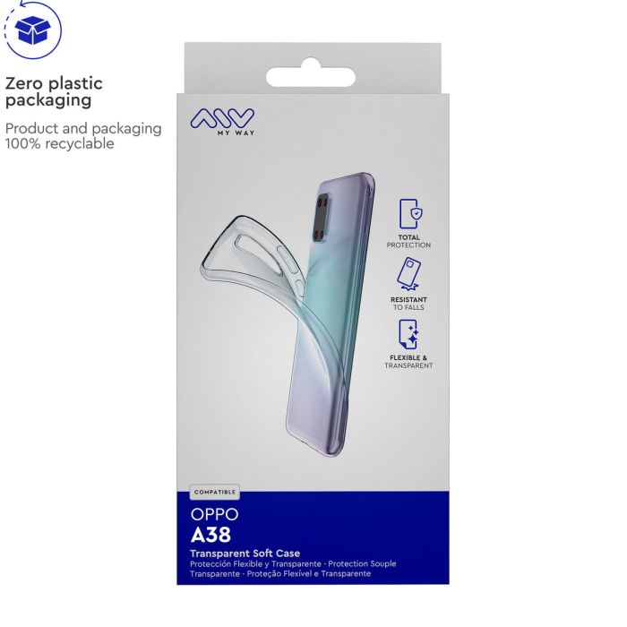 myway funda compatible con Oppo A38 transparente 1 myway funda compatible con Oppo A38 transparente 1