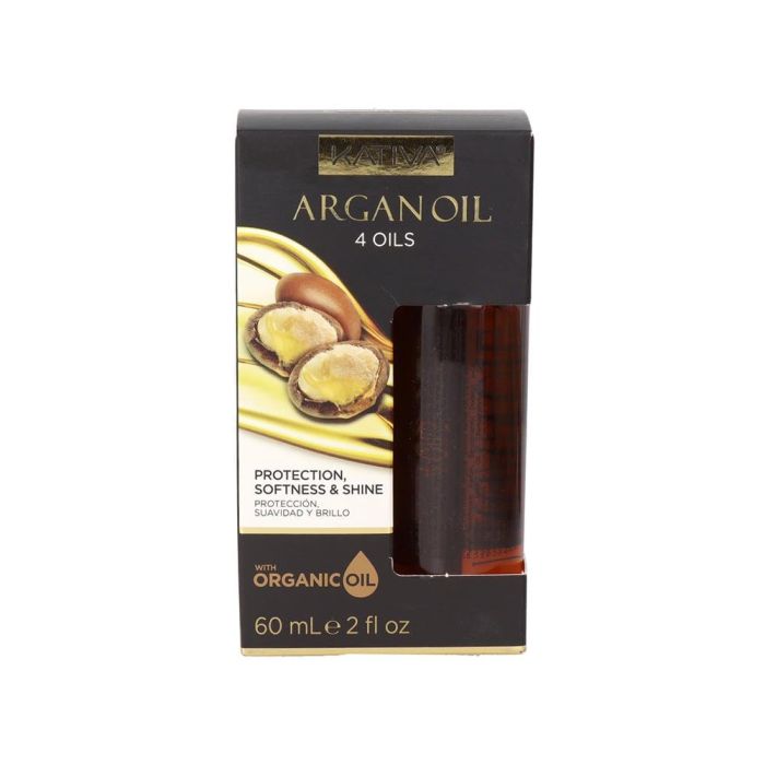 Kativa Aceite Capilar Intensive Hair Oil con Argan y 4 Aceites - Restaura brillo, protección e hidratación - 60 ml