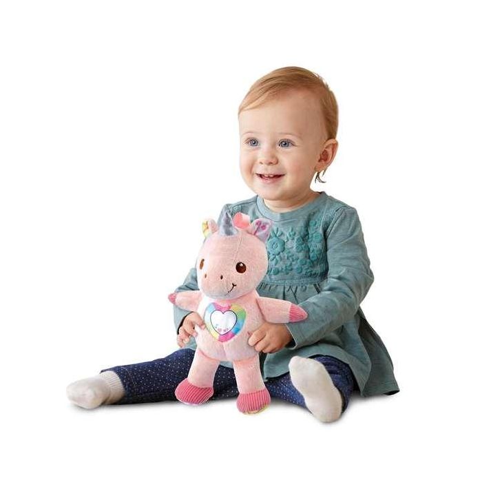 El unicornio cantarin peluche con luz sonido y diferentes texturas (3-36 meses) 20x28x12 cm 5