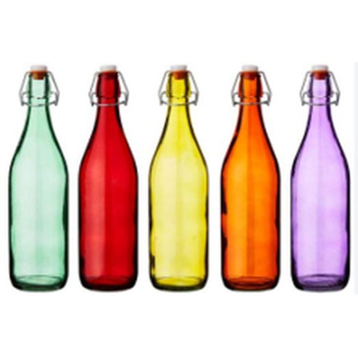 Botella de Cristal La Mediterránea Vidrio 1 L (12 Unidades) 8 Botella de Cristal La Mediterránea Vidrio 1 L (12 Unidades) 8