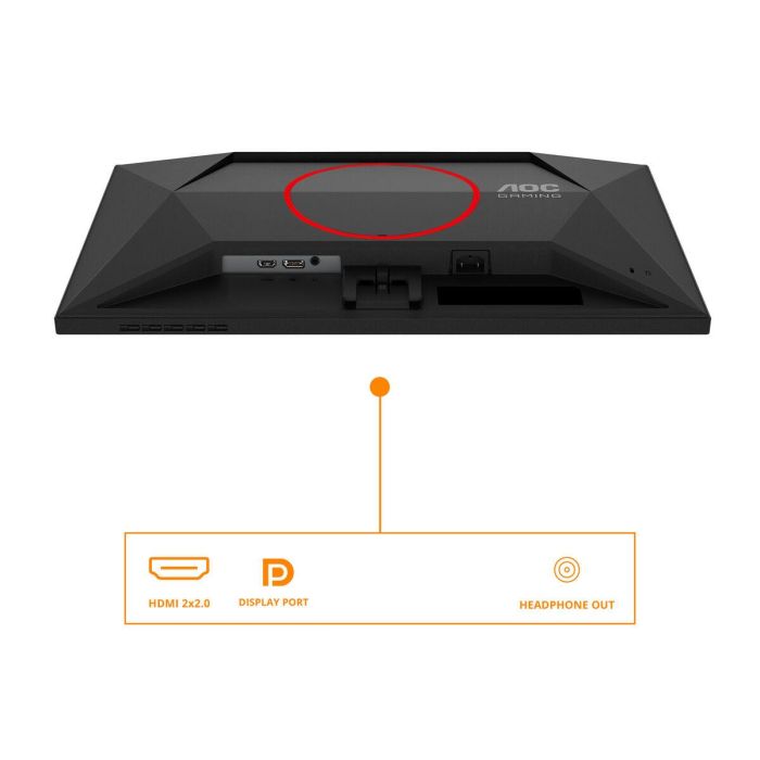AOC 24G4HRE Monitor Gaming 23.8" Full HD Fast IPS 200Hz 1ms HDMI DP Negro Rojo 1