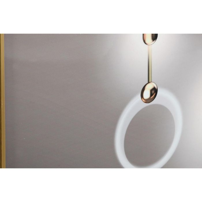 DKD Home Decor Set de 2 Cuadros Glam Beige Naranja con Diseño de Jarrones 160x80 cm y 3 cm de Profundidad, Aluminio y MDF 2