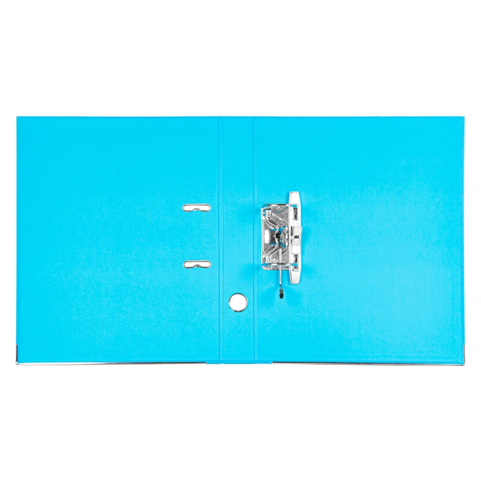 Liderpapel Archivador de palanca Documenta Folio Forrado PVC con Rado, Compresor Metálico, Lomo 52 mm, Celeste 3