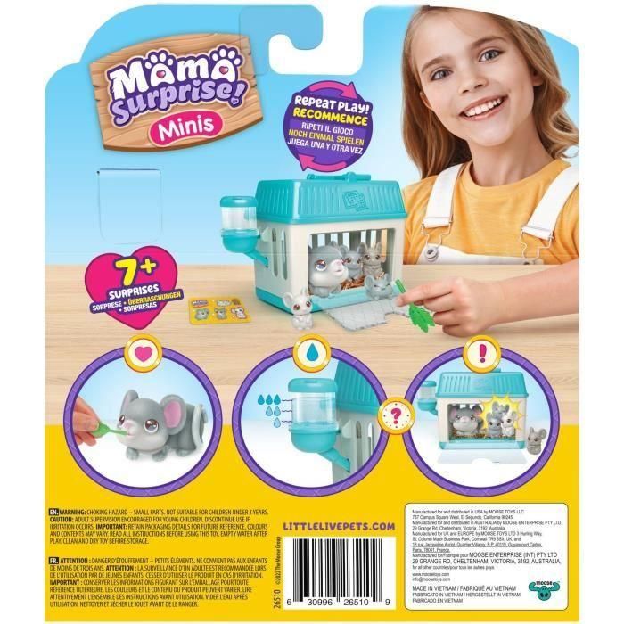 Moose Toys MOO0630996265109 Little Live Pets Peluches Ratoncito Sorpresa Mama 3