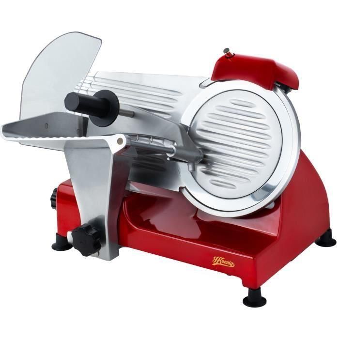 H.Koenig MSX224 AAANL62899 Cortadora de Fiambres - Hoja de 22 cm - Roja 2