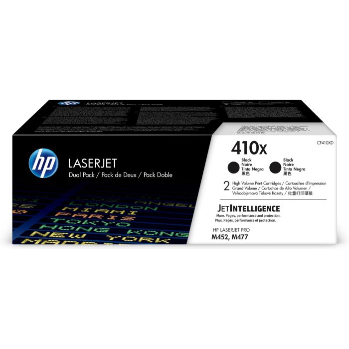 HP Laserjet M377 410X/M477 Pack 2 Toner Negro Alta capacidad 1