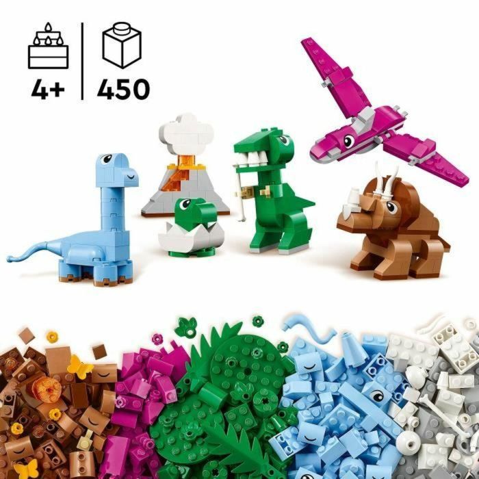 LEGO Classic 11041 Dinosaurios Creativos - Juguete de construcción que incluye un T-rex 5