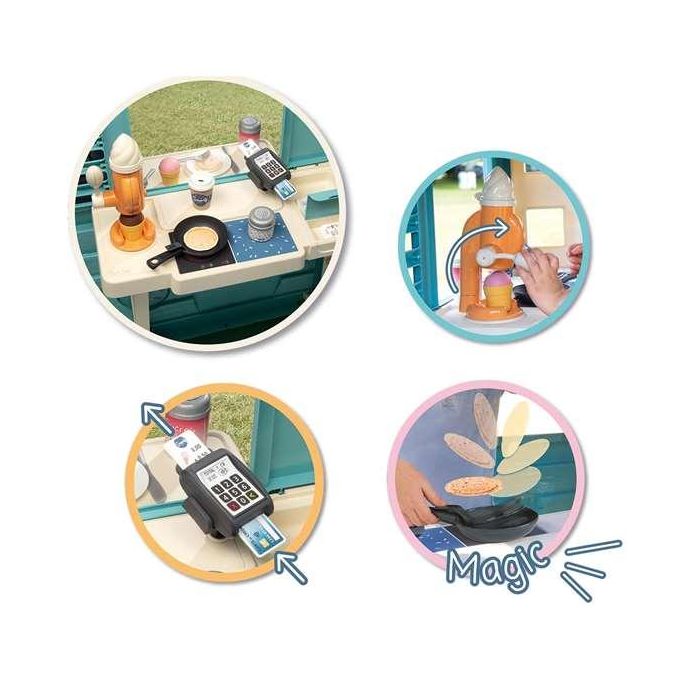 Smoby Casa Sweet Corner ¡El Rincón de los Dulces! con Máquina de Helados y Accesorios 105x110x127 cm 14