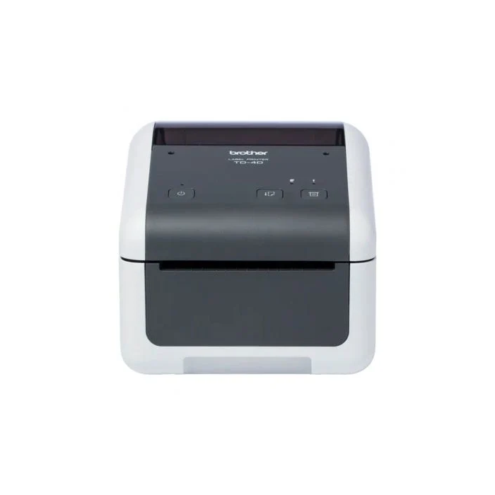 Brother TD-4210D Impresora de Etiquetas Térmica Directa, USB, RS-232C, Ancho Etiqueta 118mm, Blanca y Negra