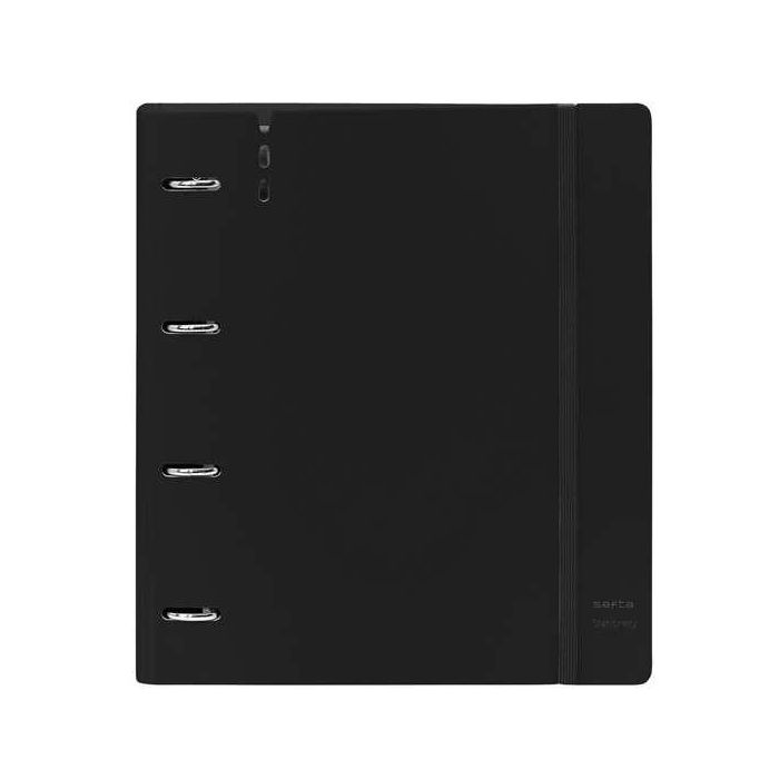 Safta Carpeblock PP Foam 4 Anillas 35mm con Recambio "Black" 27x32x4 cm 0 Safta Carpeblock PP Foam 4 Anillas 35mm con Recambio "Black" 27x32x4 cm 0