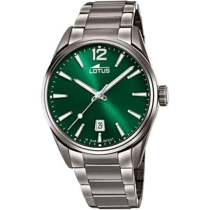 Reloj Hombre Lotus 18684/4 Verde Plateado