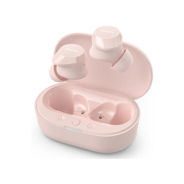 Philips Auriculares Bluetooth TAT1209 Rosa con Estuche de Carga, Autonomía 6h 3
