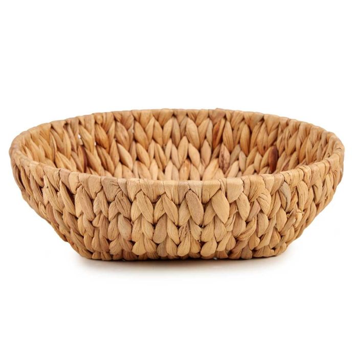 Centro de Mesa Redondo Giftdecor Paja 29x29x8 cm Marrón (12 Unidades) 1
