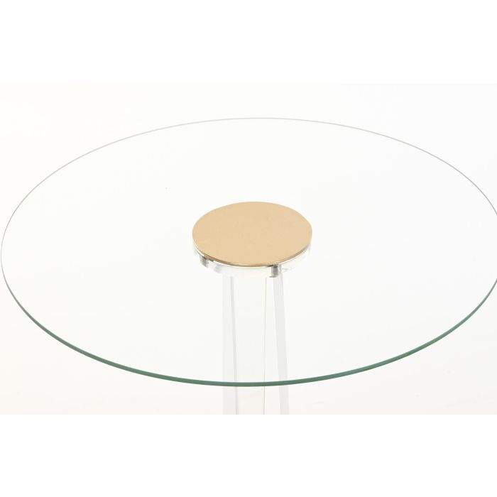 Mesita Auxiliar Glam DKD Home Decor Dorado Transparente 42 x 62 x 42 cm 1 Mesita Auxiliar Glam DKD Home Decor Dorado Transparente 42 x 62 x 42 cm 1