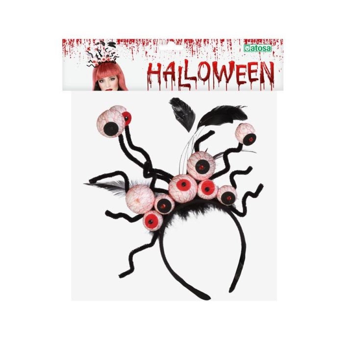 Diadema Halloween Ojos Sangrientos para Disfraces de Bruja Oscura y Criatura Fantástica 1 Diadema Halloween Ojos Sangrientos para Disfraces de Bruja Oscura y Criatura Fantástica 1