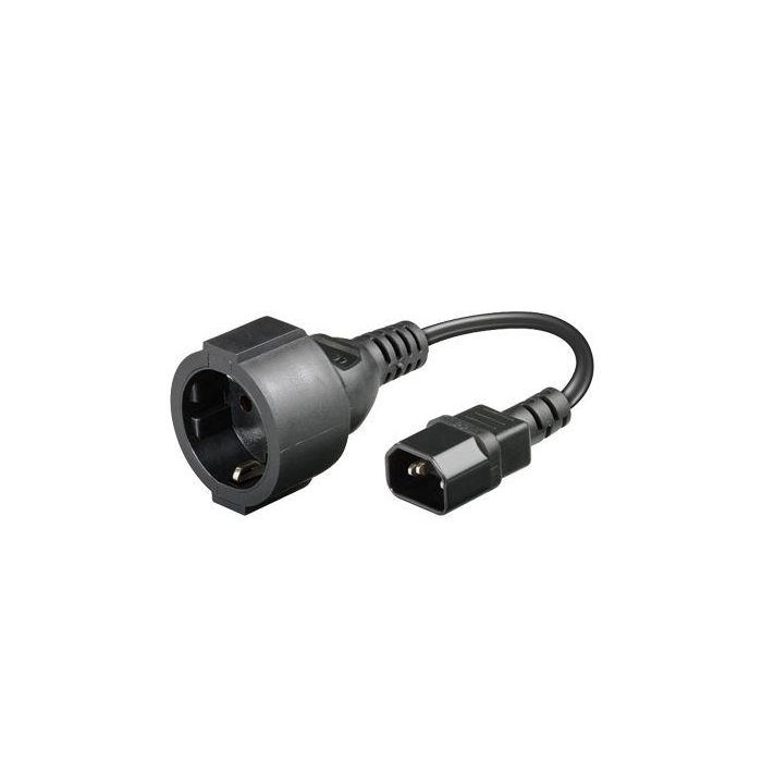 MicroConnect Extension Cord C14 - Schuko Female, 0.23m MicroConnect Extension Cord C14 - Schuko Female, 0.23m