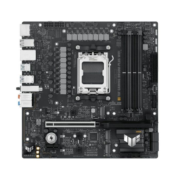 ASUS TUF GAMING B850M-PLUS WiFi Placa Base micro ATX AMD B850 Zócalo AM5 DDR5 para Ryzen 7000/8000/9000 Series Wi-Fi 6E BT 5.3 16