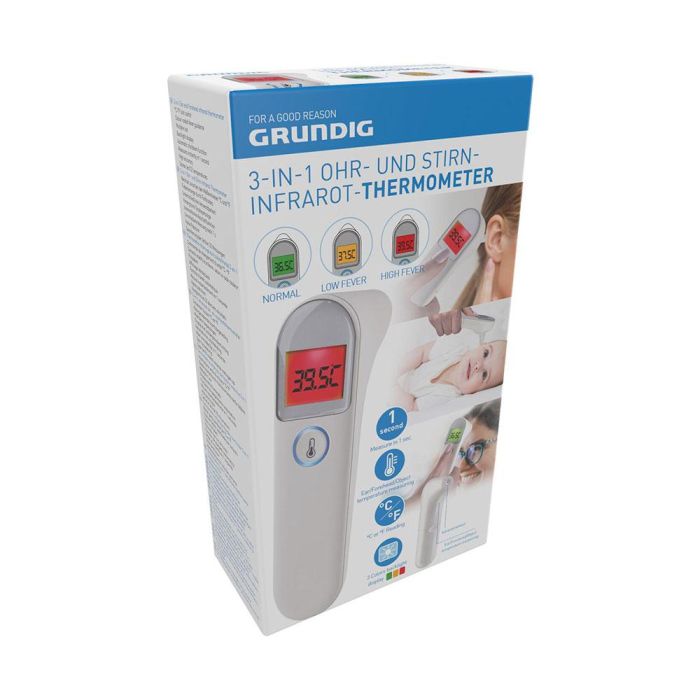 Termómetro infrarrojo 3 en 1 grundig 1