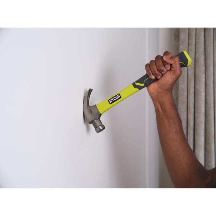 Martillo de orejas - RYOBI - Curva de fibra de vidrio 560g 3 Martillo de orejas - RYOBI - Curva de fibra de vidrio 560g 3