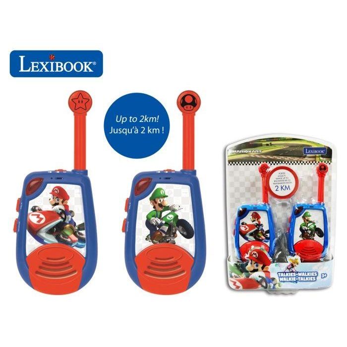 Walkie-talkies digitales para niños MARIO KART, alcance de 2 km y función de código Morse LEXIBOOK Walkie-talkies digitales para niños MARIO KART, alcance de 2 km y función de código Morse LEXIBOOK