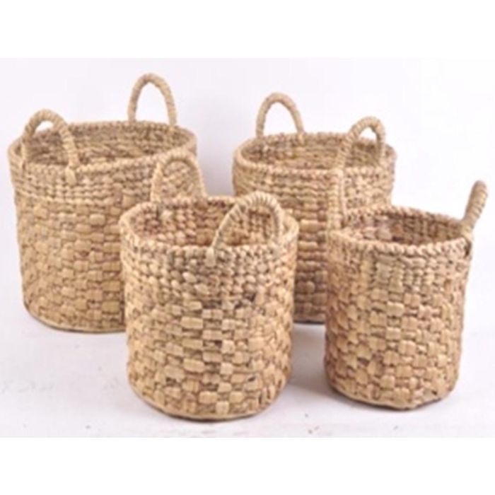 Cesta Baby DKD Home Decor Marron 38 x 41 x 38 cm Set de 4 Cesta Baby DKD Home Decor Marron 38 x 41 x 38 cm Set de 4