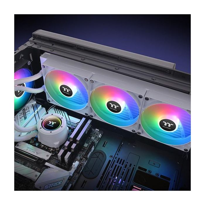 Thermaltake TH420 V2 ARGB Sync All-In-One Liquid Cooler - Snow Edition Blanco Kit Refrigeración Líquida 5 Thermaltake TH420 V2 ARGB Sync All-In-One Liquid Cooler - Snow Edition Blanco Kit Refrigeración Líquida 5