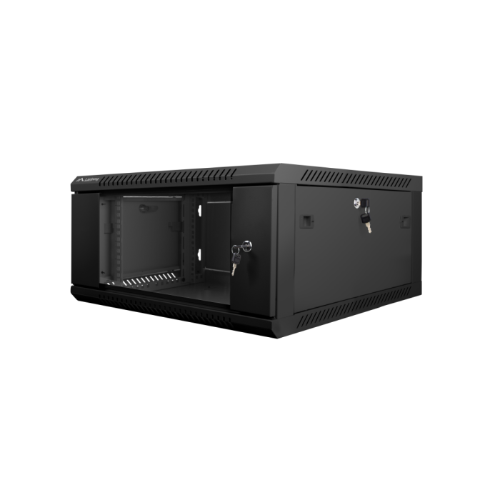 Lanberg WF01-6604-10B Armario Rack Bastidor de Pared 4U Negro 60 kg