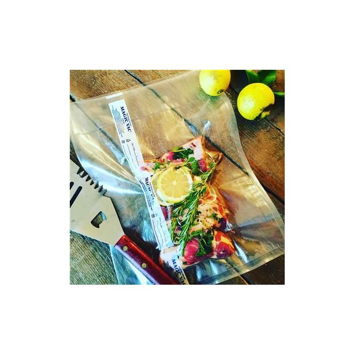 Magic Vac ACO1025 Pack de 2 Rollos 30cm x 6m Bolsas de Vacío para Alimentos 8