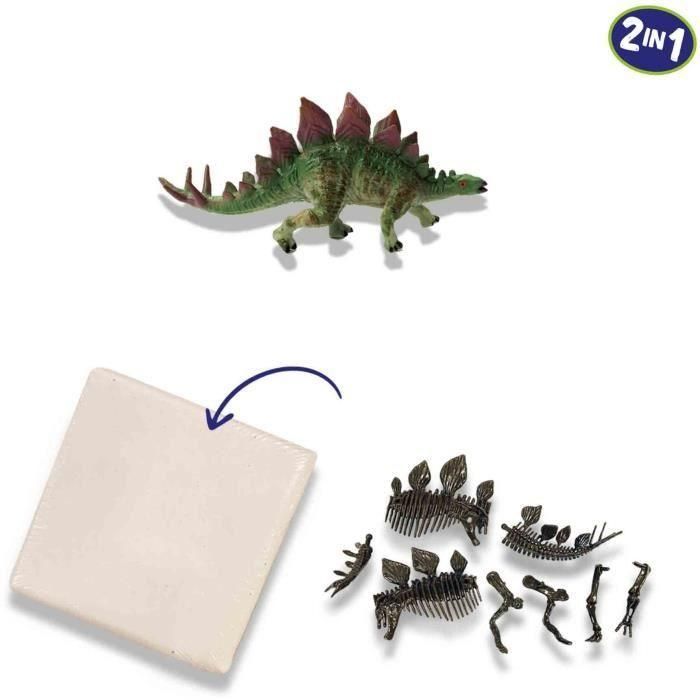 Excavación 2 en 1 de dinosaurios y esqueletos - Stegosaurus - SES CREATIVE 3 Excavación 2 en 1 de dinosaurios y esqueletos - Stegosaurus - SES CREATIVE 3