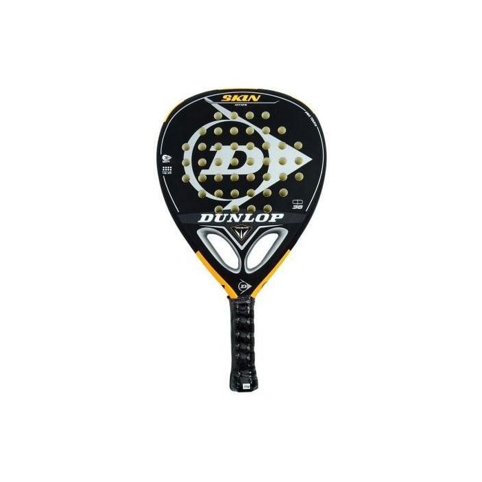 Pala de Pádel Dunlop Skin Attack/ Negro y Naranja