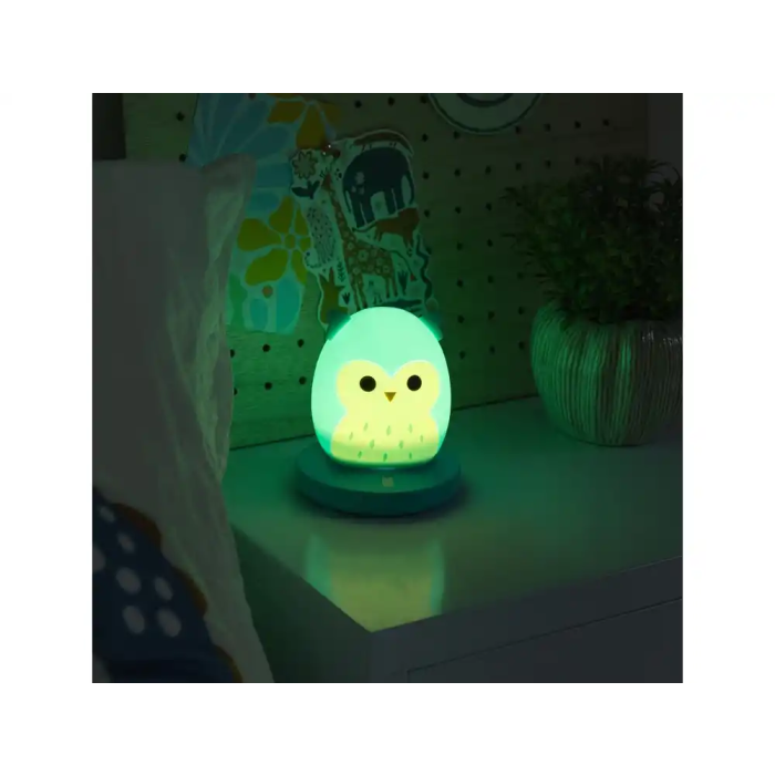 Wondee Lámpara Winston Squishmallow de Silicona, Luz Nocturna con 3 Niveles de Brillo, 11 cm 3