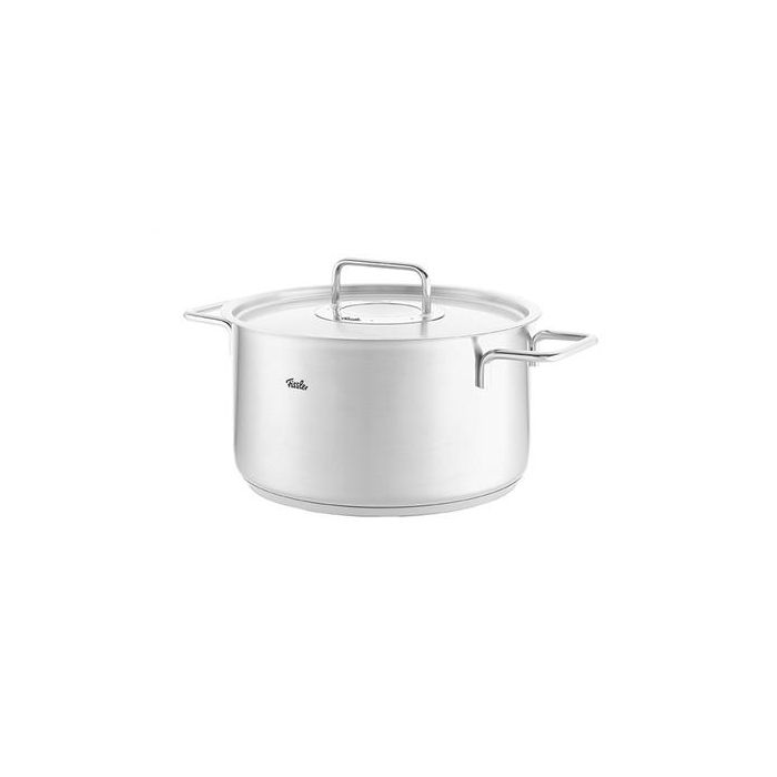 Fissler Pure Olla de Acero Inoxidable 24 cm con Tapa de Metal, Apto para Inducción, Gas, Eléctrico y Cerámica - Ref. 08611424000/0 1 Fissler Pure Olla de Acero Inoxidable 24 cm con Tapa de Metal, Apto para Inducción, Gas, Eléctrico y Cerámica - Ref. 08611424000/0 1