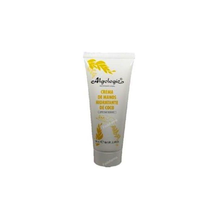 ALGOLOGIE Crema de Manos Hidratante con Aceite de Coco y Glicerina para Piel Seca y Agrietada 100ml Vegana