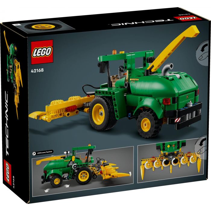 LEGO Technic 42168 John Deere 9700 Forage Harvester con dirección trasera y cabezales para maíz, juguete construcción +9 años 12