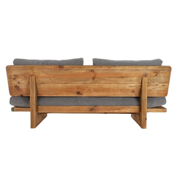 Sofa Balines DKD Home Decor Negro Natural 90 x 78 x 195 cm 3