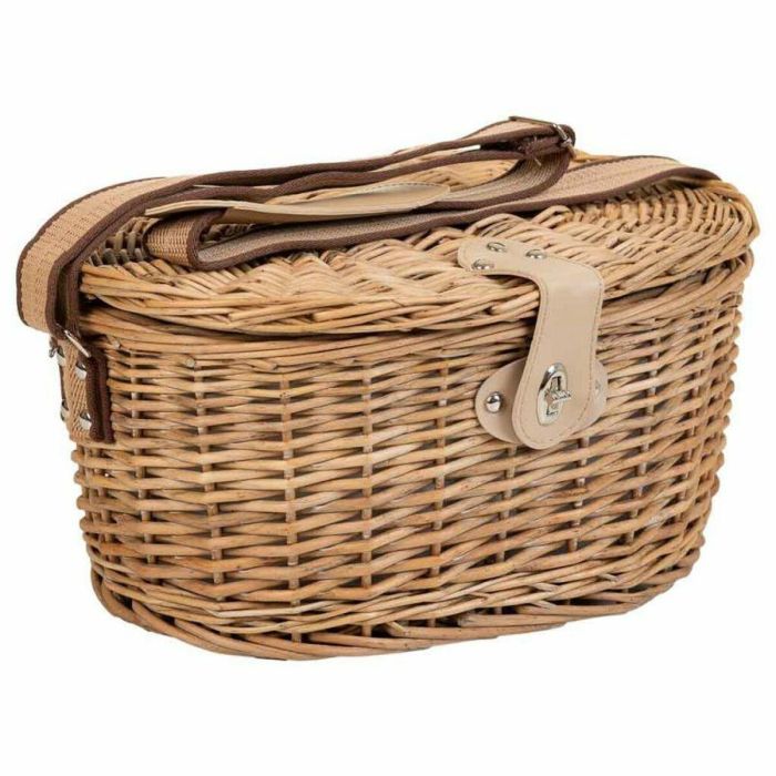 Cesta de Picnic Alexandra House Living Gris Natural Mimbre 8