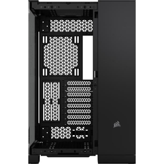 Caja para PC - CORSAIR - Cámara media torre de vidrio templado 6500X con doble cámara - Negro 3 Caja para PC - CORSAIR - Cámara media torre de vidrio templado 6500X con doble cámara - Negro 3